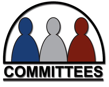 Committees graphic with three people